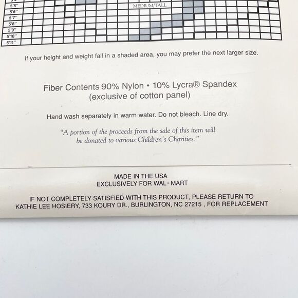 NWT Vintage Kathie Lee Daysheer Control Top Sandalfoot Hose Ivory Sz Medium Tall - Picture 8 of 9